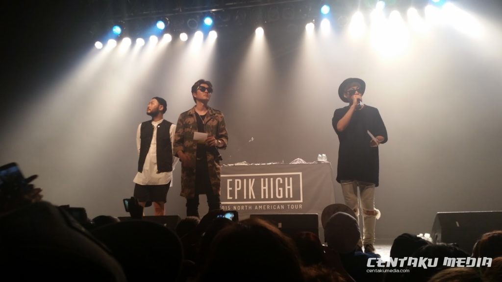 Epik High at their Atlanta leg of their 2015 North American tour.