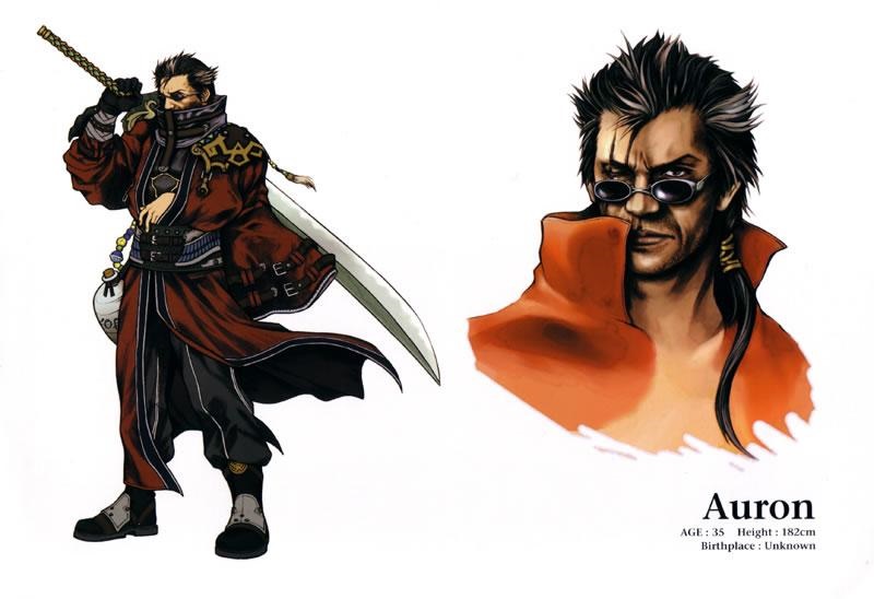 Profile of Auron from Final Fantasy X