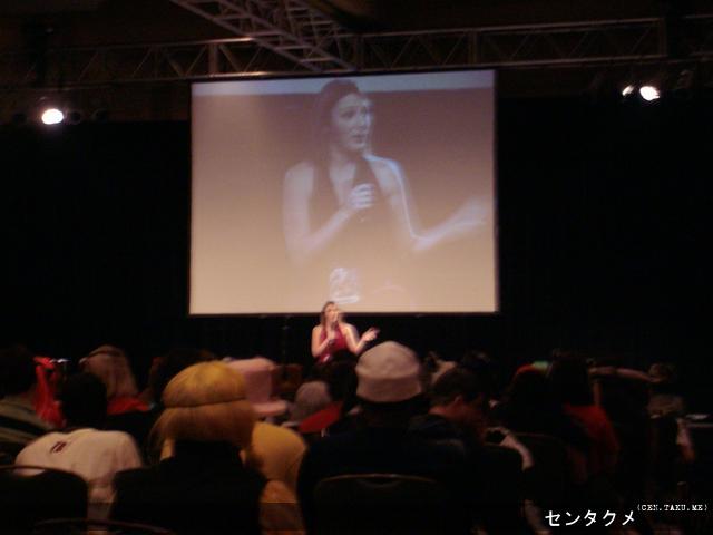 Caitlin Glass on the stage at AWA 15