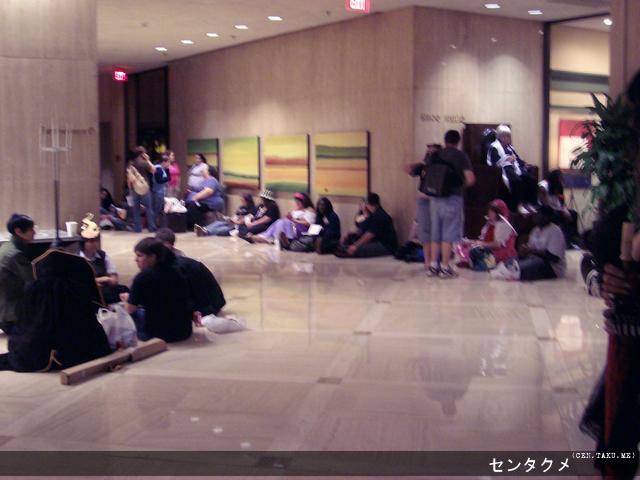 A crowd gathers for a Saturday night event of the second night of AWA